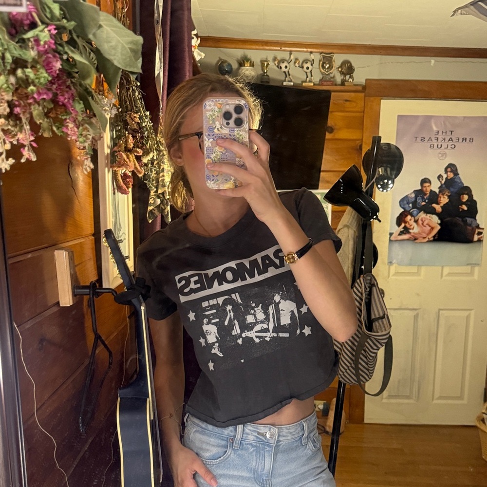 Black Ramones Band Graphic Tee